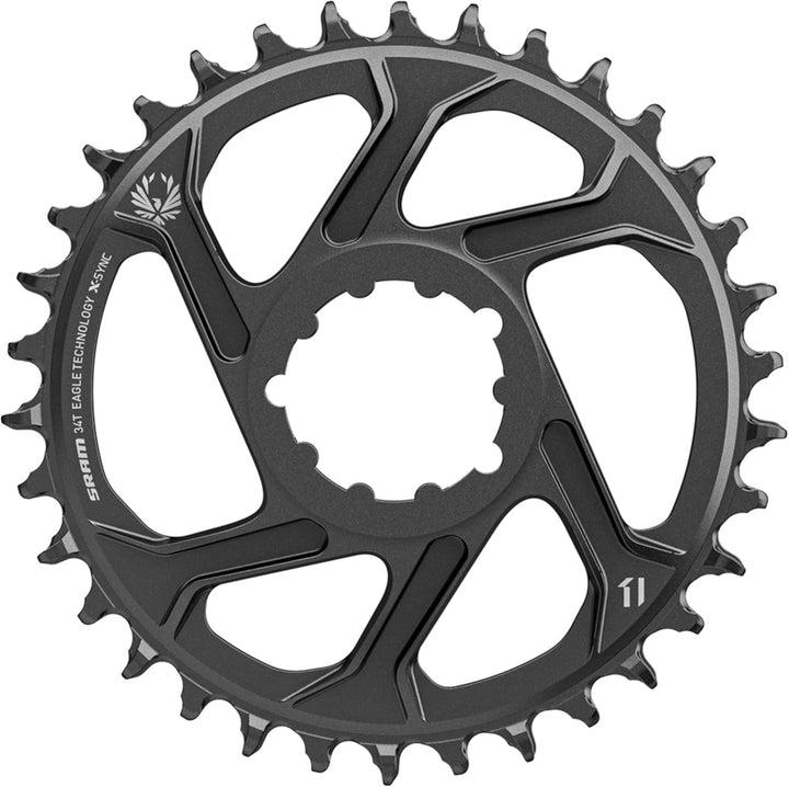 Sram Unisex – Erwachsene X-sync2 Eagle Kettenblatt 34 Schwarz, 34 Schwarz