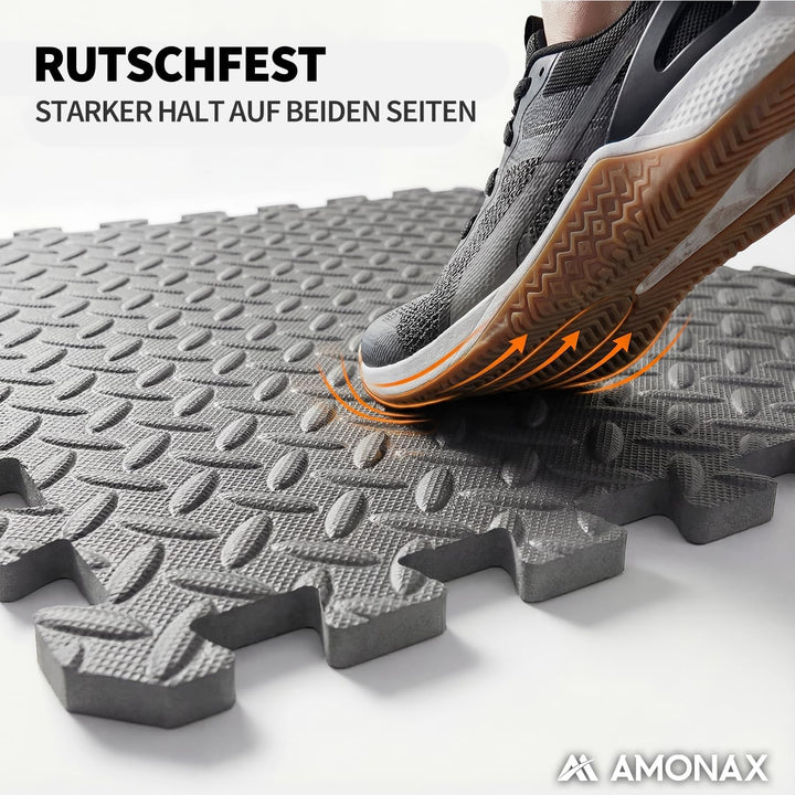Amonax Bodenschutzmatte Fitness Puzzlematte, Schaumstoff Gym Matte Puzzlematte 30 x 30 cm, Pool Bode