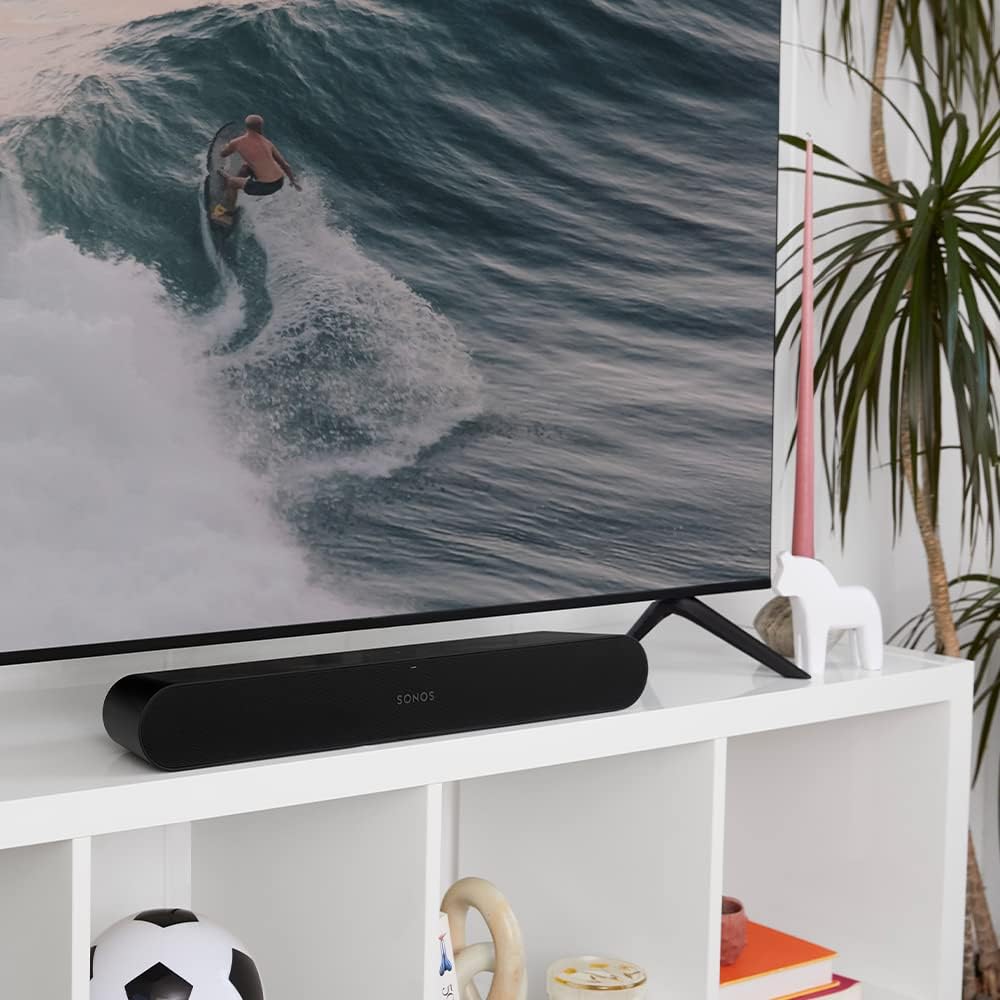 Sonos Ray, Soundbar, 4 digitale Class-D-Verstärker, Trueplay, Night Sound, Dolby Digital, Touch-Steu