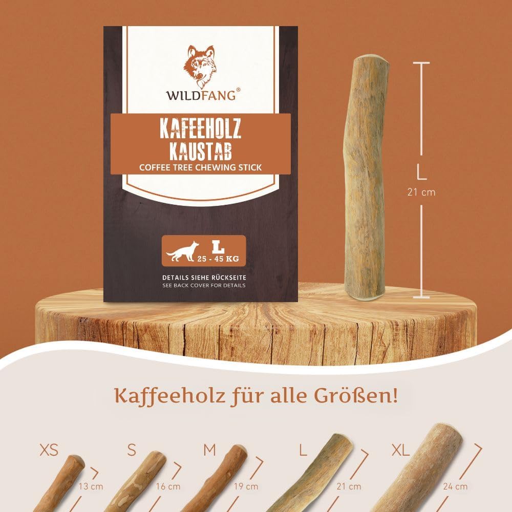 Wildfang Hundekaustab aus Arabica-Kaffeeholz Gr. L 1 stück (1er Pack), 1 stück (1er Pack)