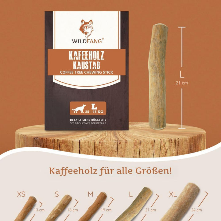 Wildfang Hundekaustab aus Arabica-Kaffeeholz Gr. L 1 stück (1er Pack), 1 stück (1er Pack)