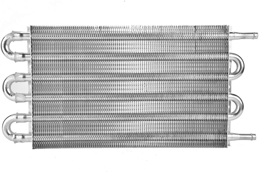 Ölkühler Kühler, 190 mm/7,5 Zoll Auto 6 Reihen Ferngetriebe Ölkühler Kit Auto Manueller Kühlerkonver