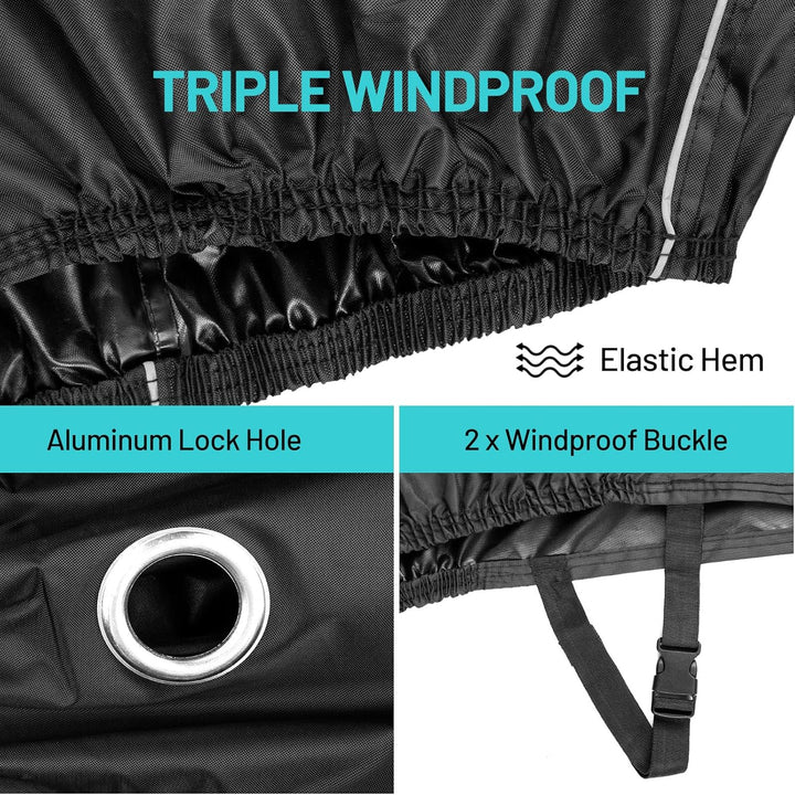 Favoto Motorradabdeckung Wasserdicht Motorrad Abdeckpane Outdoor 300D Oxford für Motorräder Elektror