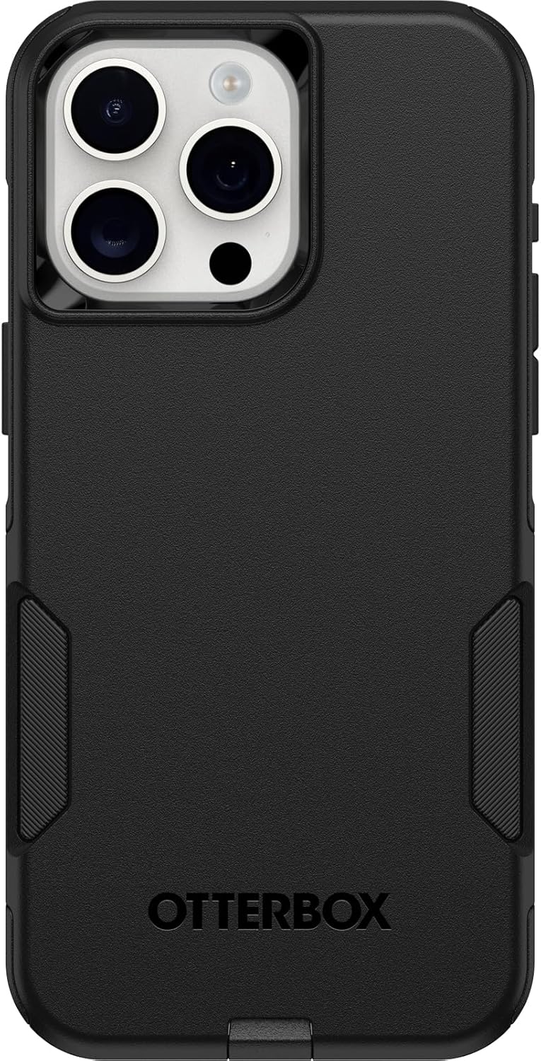 OtterBox Commuter Hülle für iPhone 15 Pro Max, sturzsicher, schützende Hülle, 3X Schwarz, Keine Einz