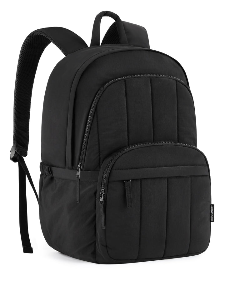 Bagsmat Puffer Laptop Rucksack Damen, Reiserucksack Schulrucksack Teenager, Gesteppte College Arbeit