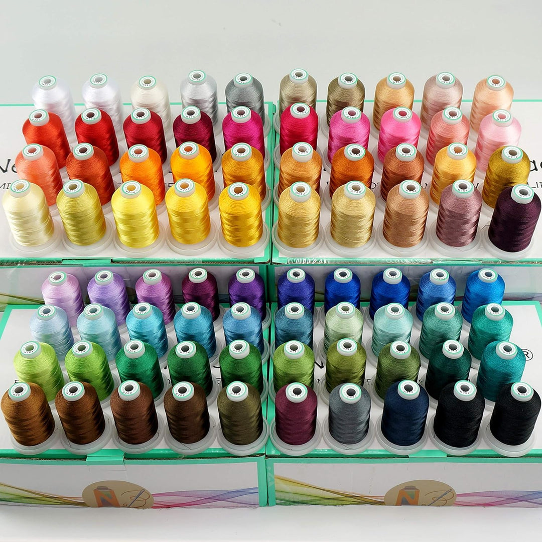 New brothread 80 Spulen Polyester Maschinen Stickgarn 1000M Jeder Spule Ähnlich wie bei Janome und R