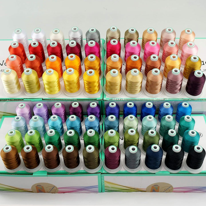 New brothread 80 Spulen Polyester Maschinen Stickgarn 1000M Jeder Spule Ähnlich wie bei Janome und R