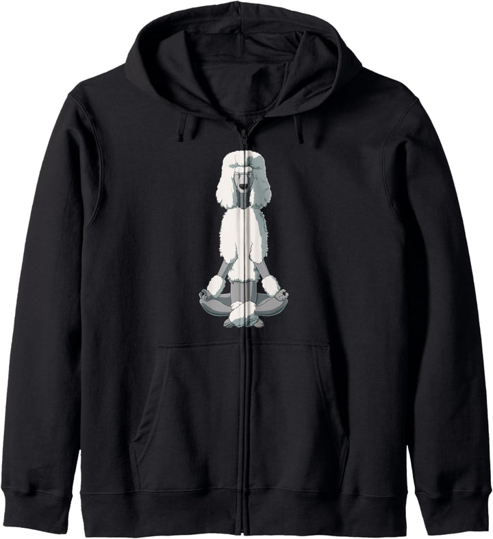 Hund Yoga Pudel Kapuzenjacke