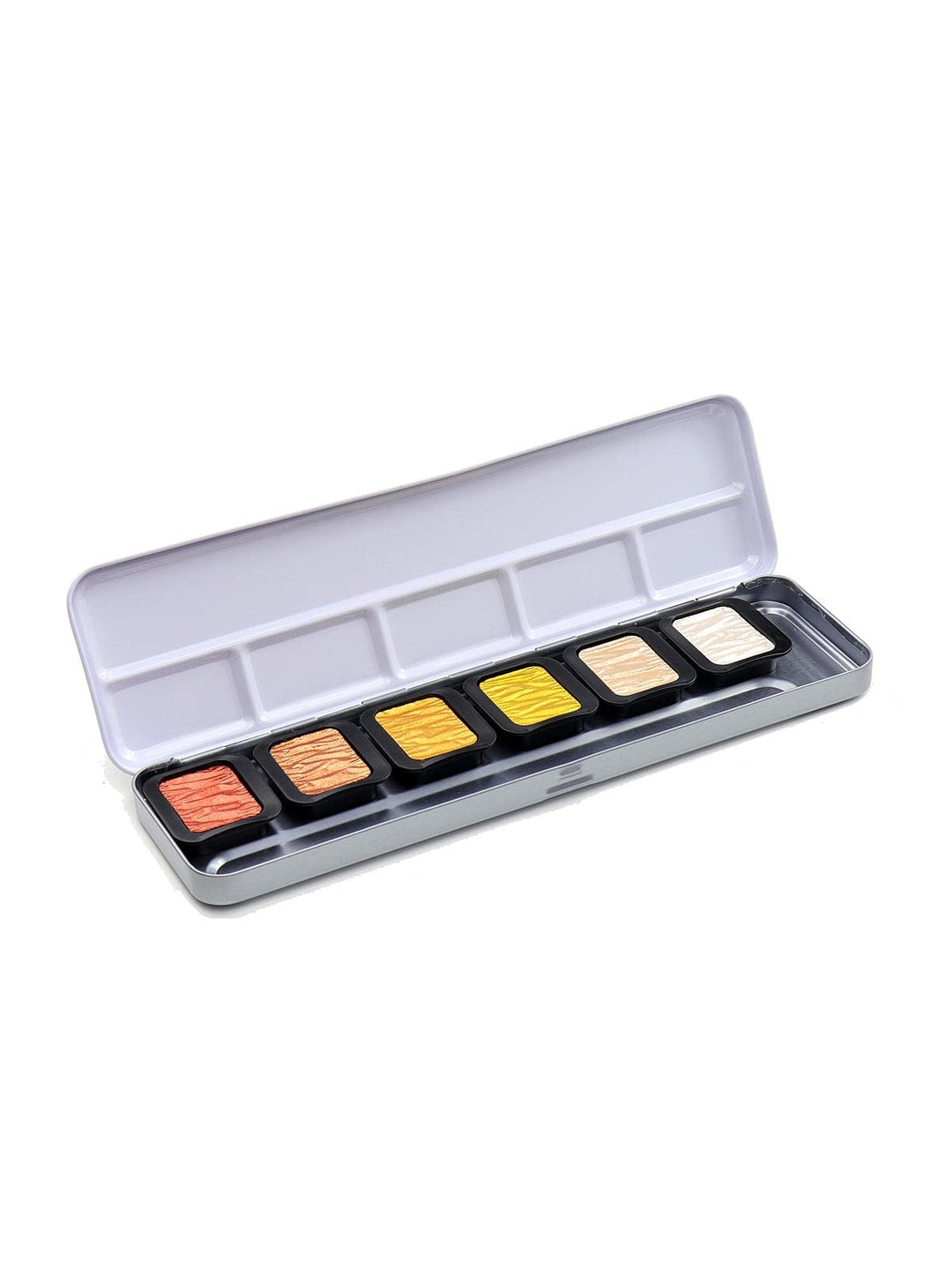 Finetec F0600 6 deckende Perlglanzfarben (Ø 30mm) im Metallkasten, 1 Stück (1er Pack)
