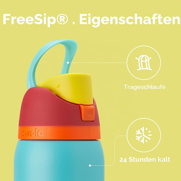 Owala FreeSip Isolierte Edelstahl Trinkflasche mit Strohhalm, 945 ml – BPA-frei, optimal für Sport,