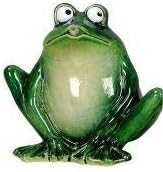 powershop11 Wasserspeier Frosch 16 cm dk.grün mit Solarpumpe Solaris 170