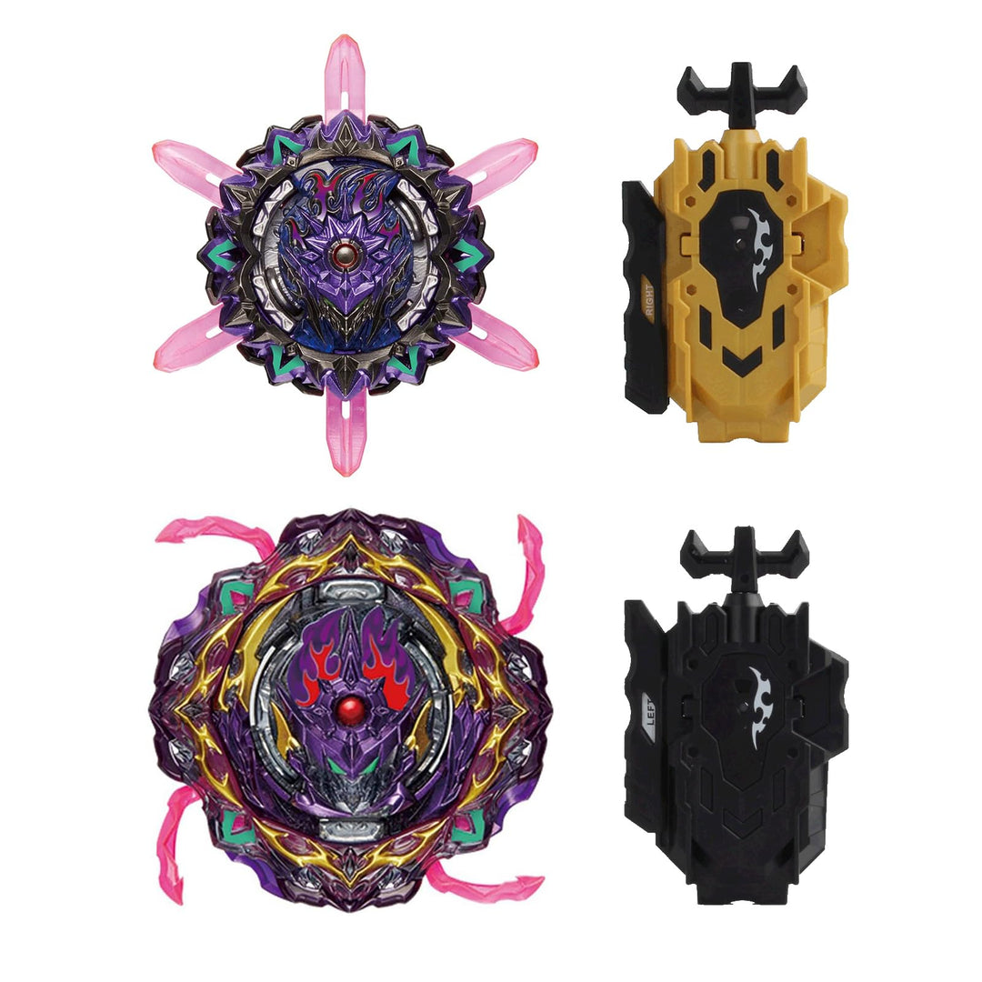 Gyroscope Turbo Set, 3D Arena Metall Fusion KampfKreisel, Mit Battling Top Launcher, Geschenk-Sets(2
