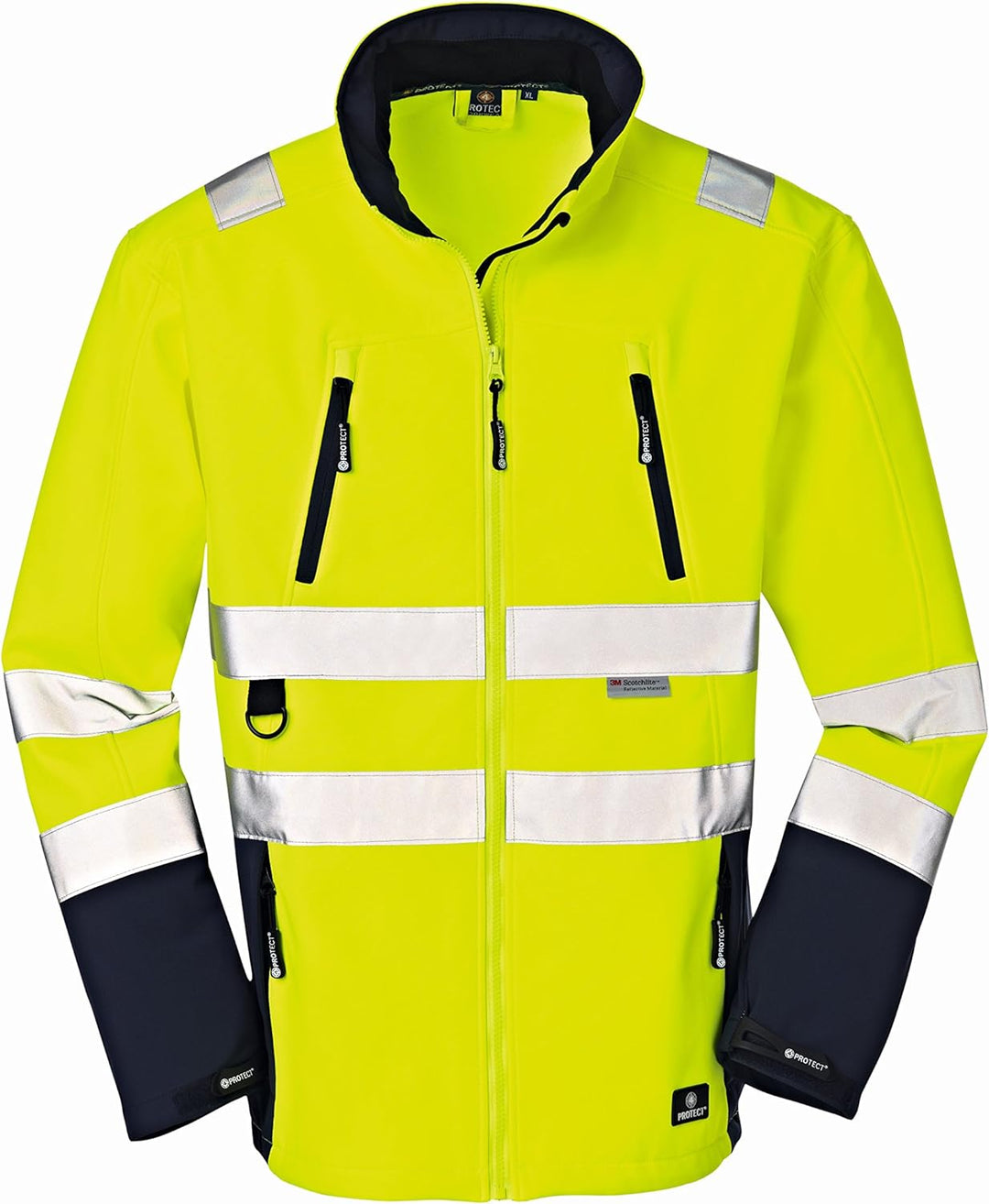 4 Protect Warnschutz Softshelljacke PITTSBURGH 3476 Wetterschutzjacke XXL XXL Gelb/Blau, XXL Gelb/Bl