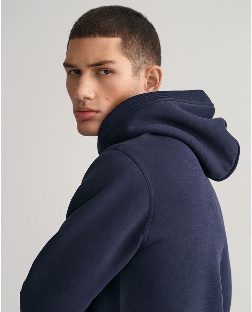 GANT Herren Reg Archive Shield Hoodie Kapuzenpullover M Evening Blue, M Evening Blue