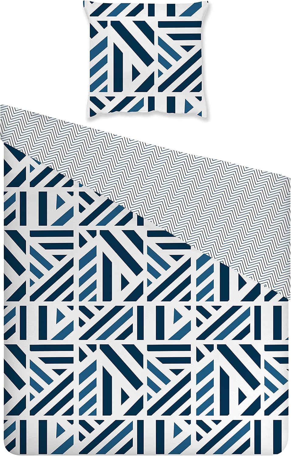 Nautica Home Orion Bettwäsche Set Renforce 100% Baumwolle Wendebettwäsche Reissverschluss YKK 200x20