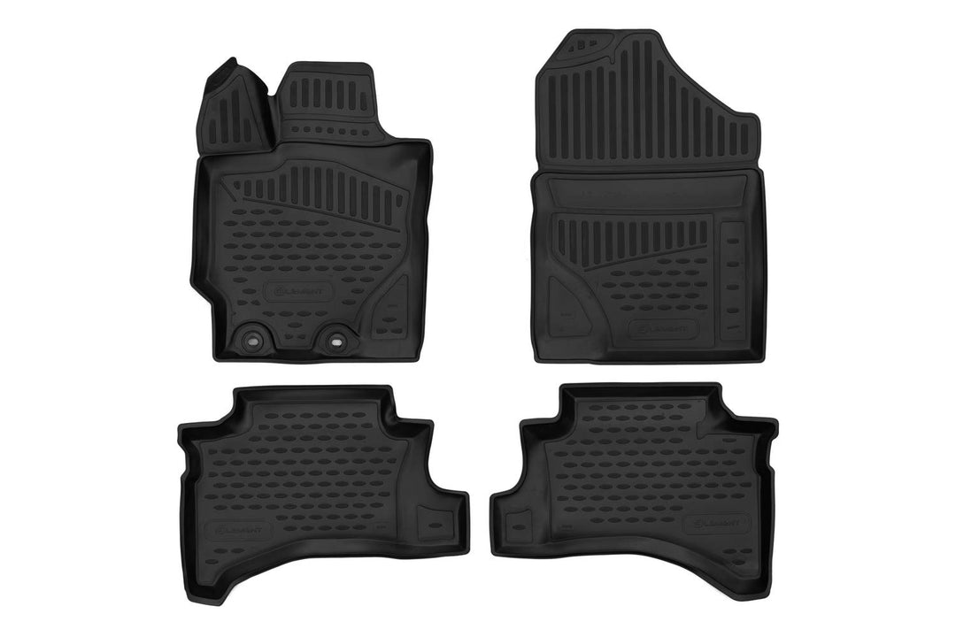 Element Fussmatten Gummimatten für Designed for Toyota Yaris 2020-> Hb. 4 TLG, shwarz, ajustement me