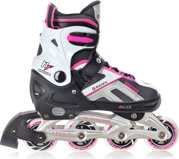 RAVEN Pulse Inline Skates Inliner für Kinder und Erwachsene OPTIONAL 2in1 mit Schlittschuhen verstel