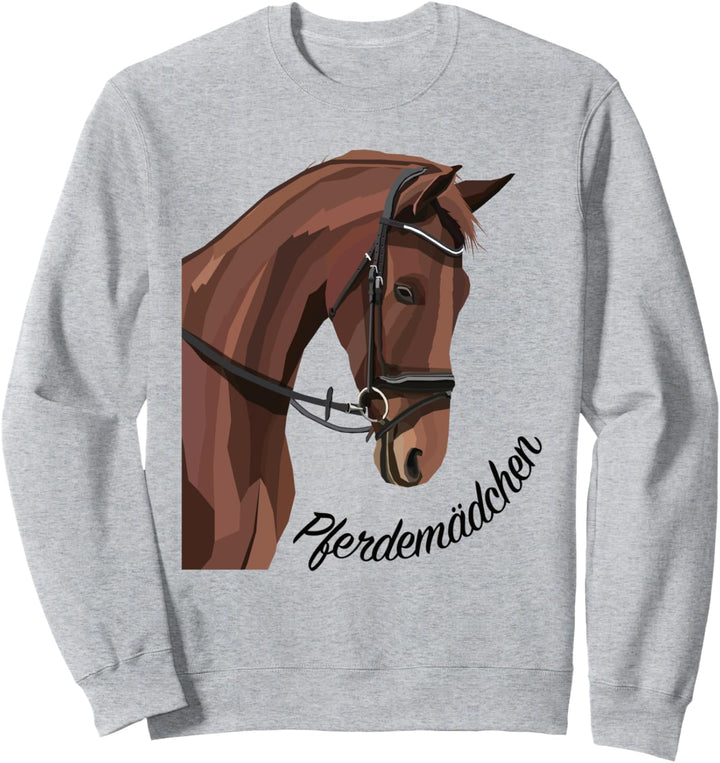 Pferdemädchen - Pferd Reiten Reiterin Mädchen Damen Frauen Sweatshirt