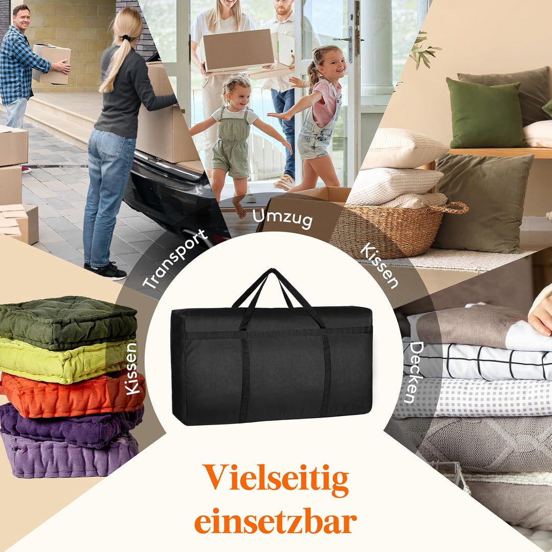 Lifewit 2 Stück 120L Reisetasche Gross, Aufbewahrungstasche, 600D Oxford Aufbewahrungstasche Heavy D