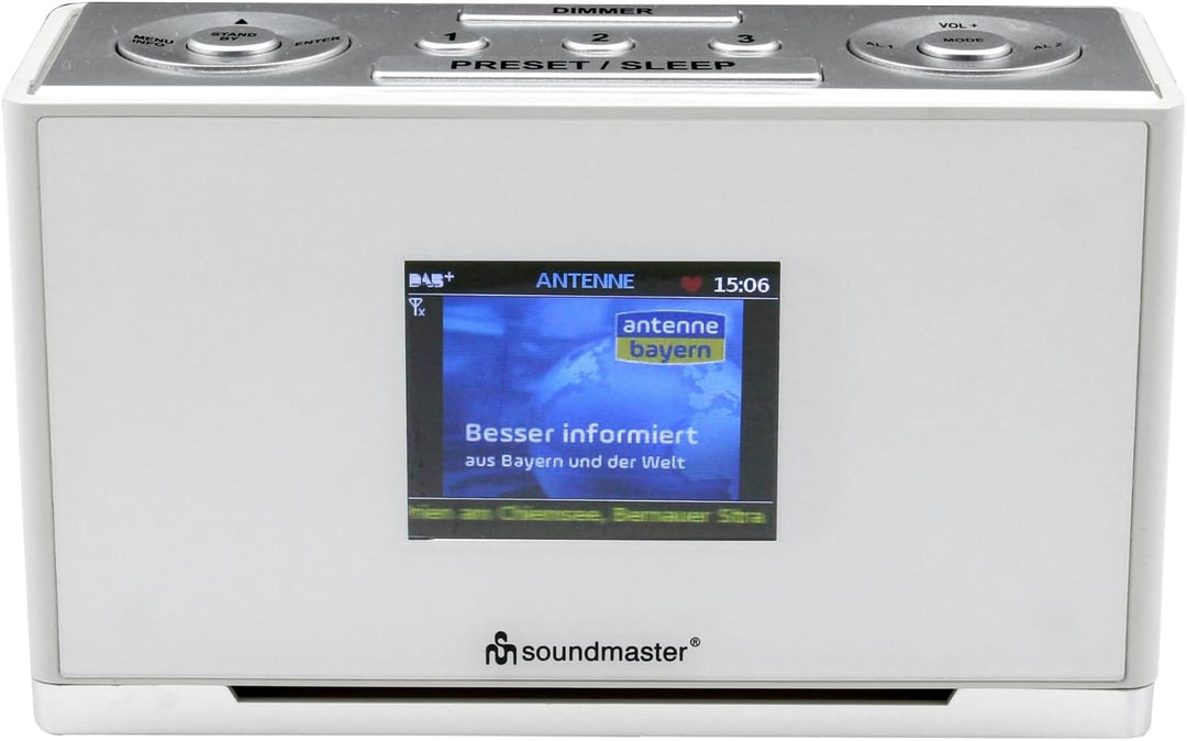Soundmaster UR240WE Tischradio DAB+, UKW AUX Weiss