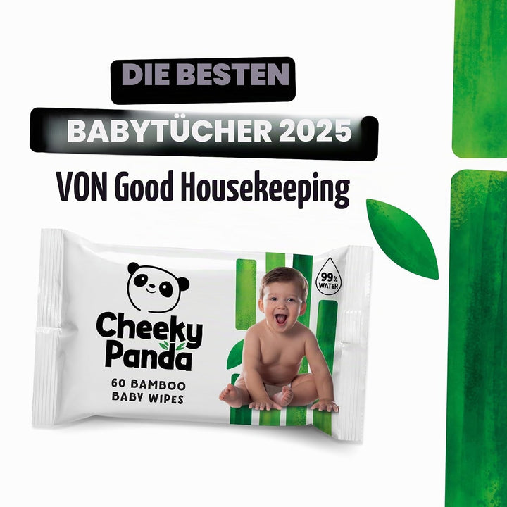 The Cheeky Panda Baby Feuchttücher Bambus | 720 Eco Tücher | Sanft Und Weicher | Baby Erstausstattun