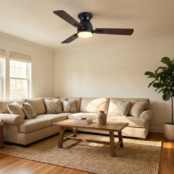 Proventa Deckenventilator mit Beleuchtung (106cm), 106cm
