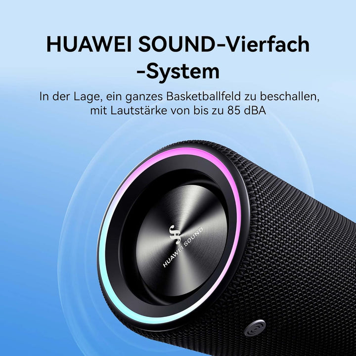HUAWEI Sound Joy 2, Tragbarer Bluetooth-Lautsprecher, Sound-Vierfach-System, 26-Stunden-Wiedergabe,