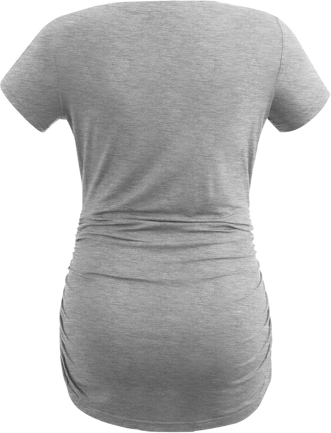Smallshow Damen Umstandsmode Tops Seitlich Geraffte Schwangerschafts Umstandstop 3er Pack, M Armeegr
