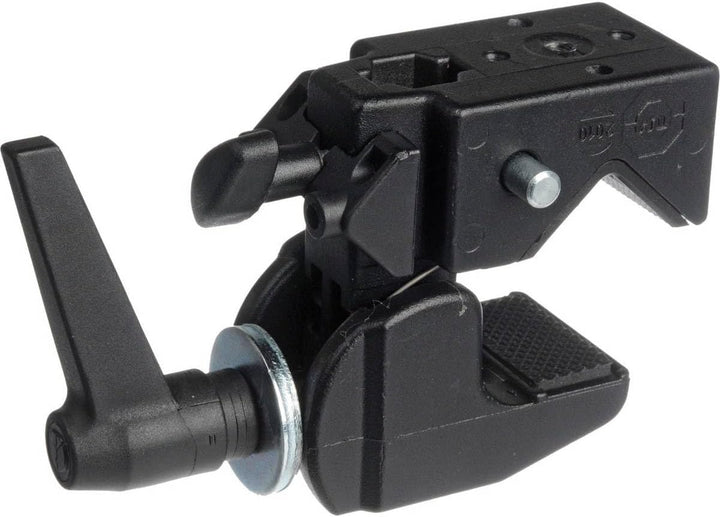 Manfrotto 035 Superclamp Universal Befestigungs-Mechanismus (Aluminium) schwarz Klemme ohne Bolzen,
