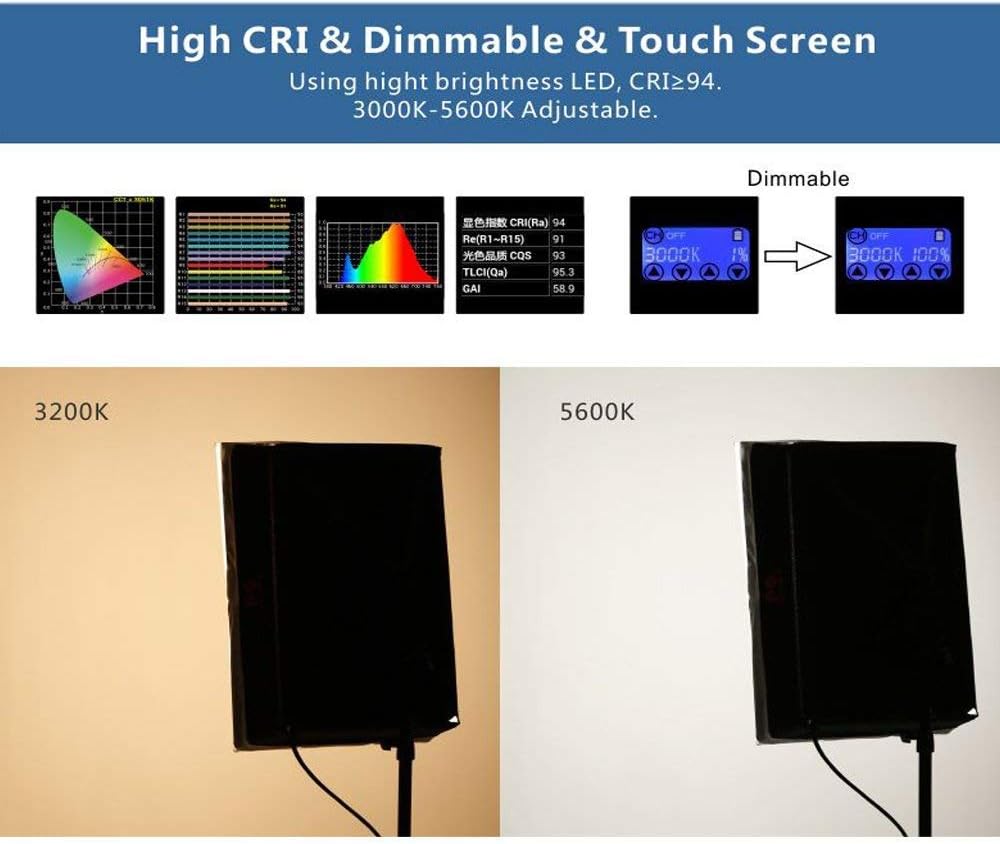 Falcon Eyes RX-18TD Flexible LED Video Panel Light 100W Adjustable 3000K-5600K LED Photo Lighting +