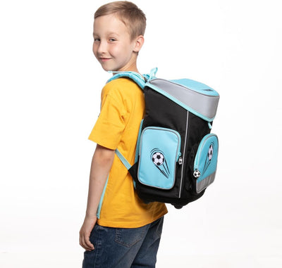 MUWO Kinder Schulranzen Set 5tlg. ergonomischer leichter Schulrucksack mit Sporttasche, Turnbeutel,