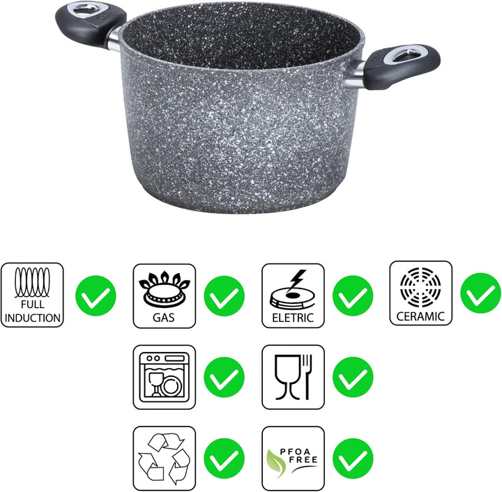 Aeternum Madame Petravera 3.0 Saucepan, Aluminium, Induction, 24 cm 24 cm Madame Petravera 3.0 (Full