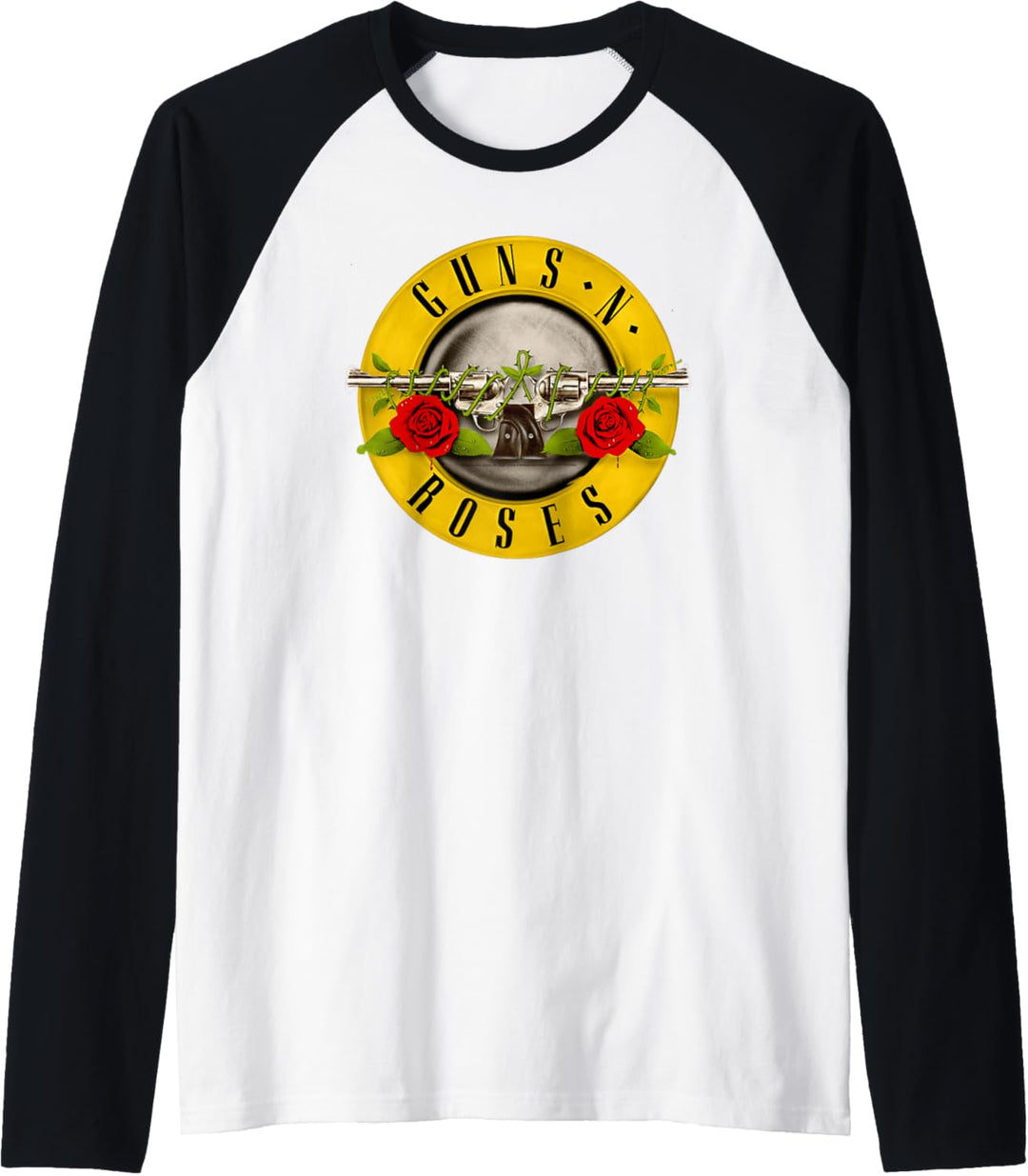 Guns N' Roses Offizielles Bullet Logo Raglan