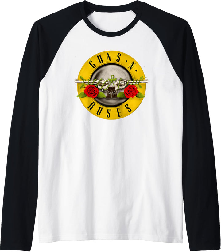 Guns N' Roses Offizielles Bullet Logo Raglan