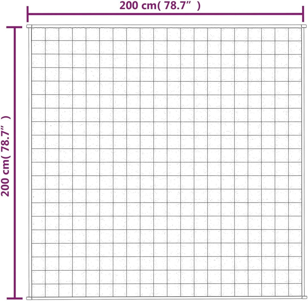 Homgoday Gewichtete Decke Grau 200x200 cm 13 kg Stoff, Möbeldekor Warme und Bequeme Decke, Hochwerti