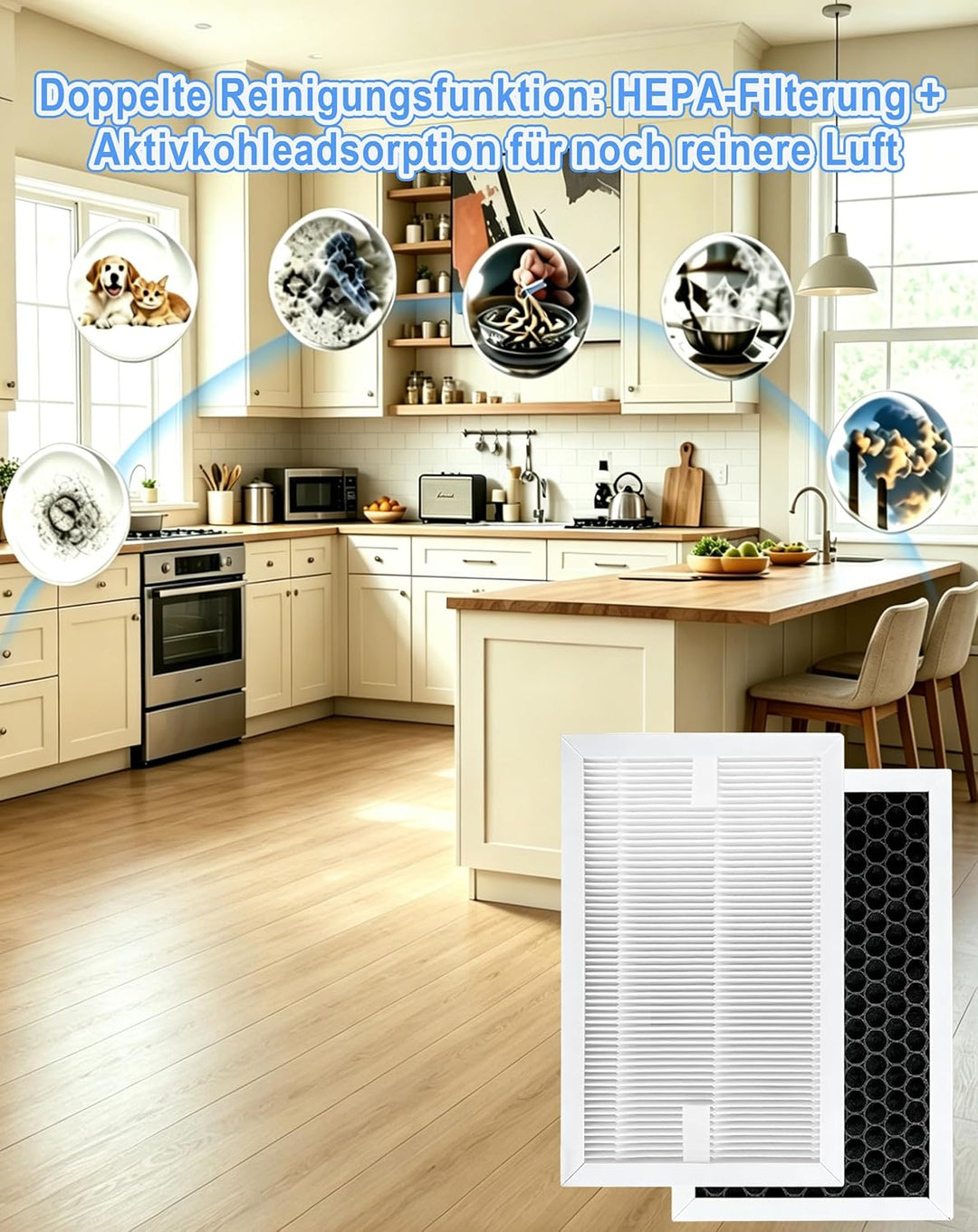 1 Stück Ersatzfilter für Luftentfeuchter, kompatibel mit Bosch Dry Series 1000, 2000 und 4000 Luften