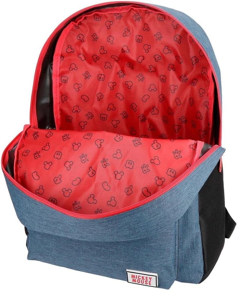 Disney Mickey Blue Rucksack mit Trolley Blau 32x42x16 cms Polyester 21.5L