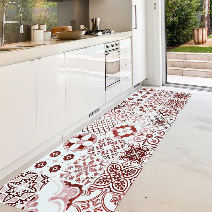 VINILIKO Teppich Port Grimaud, Vinyl, rot, 65 x 150 cm 65 x 150 cm Rot, 65 x 150 cm Rot