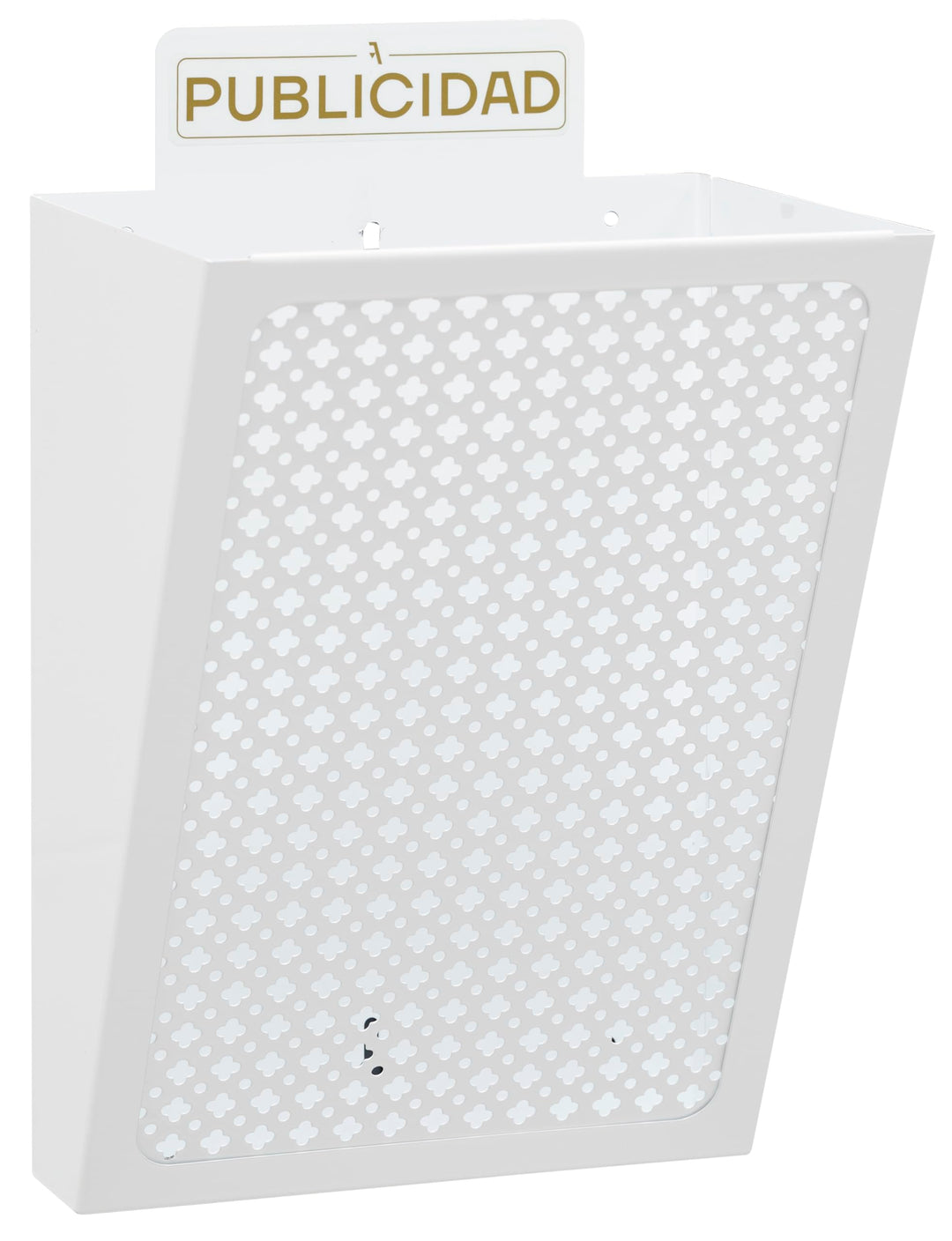 Arregui E2304 Stahl Werbekorb 7,5 l Korpus weiss und Gitter