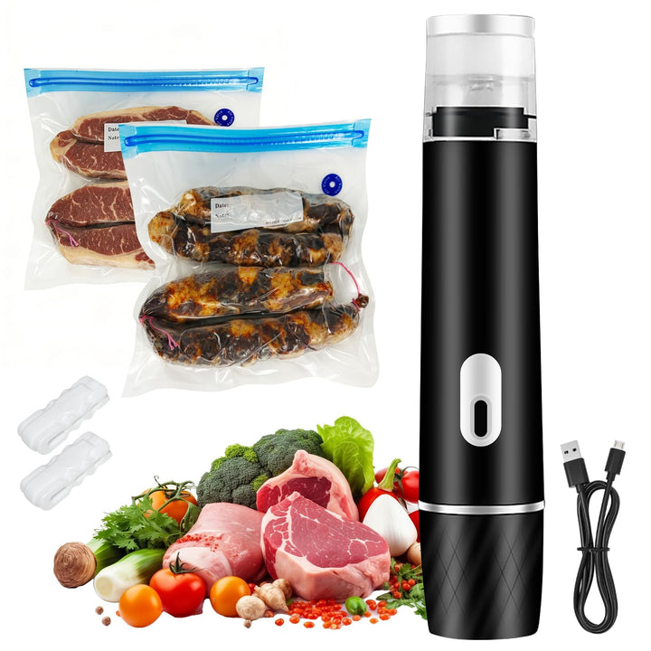 Tragbares Vakuumiergerät mit Wassertank, Mini Vacuum Sealer mit USB-Aufladung,Kompakt Wiederverwendb