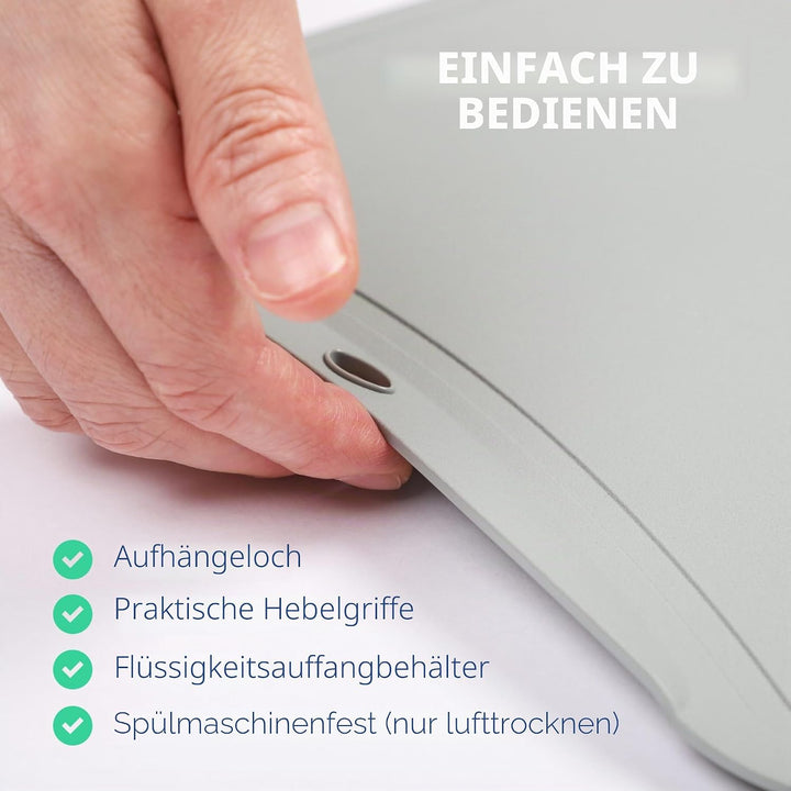 BLUE GINKGO TPU-Schneidematten [3er-Set] – Flexible, messerfreundliche und langlebige Küchen-Schneid