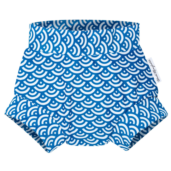 Windelmanufaktur waschbare und wiederverwendbare Schwimmwindel, Badewindel (Wellen, S) Wellen S (1er