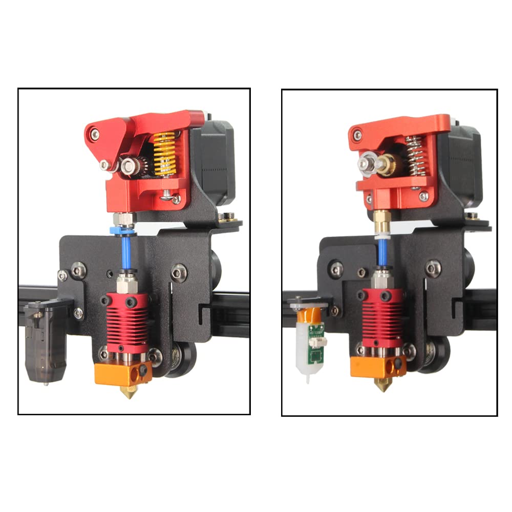 Zeberoxyz Upgrade Direct Drive Support Aluminiumplatte mit 4 Stück Riemenscheiben mit Doppelgetriebe