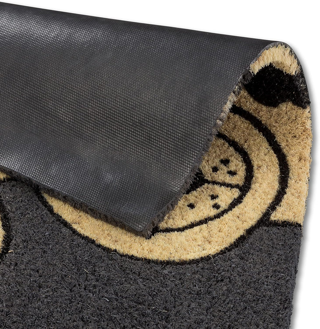 Fussmatte Kokos Hund – Türmatte 40x60 cm – antibakterielle Eingangsmatte – Kokosmatte mit Vinylrücke