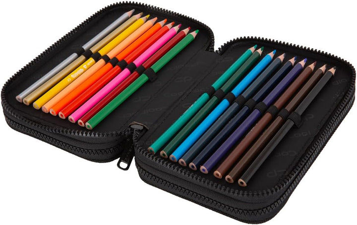 CoolPack XXL Federtasche Federmappe 3-Fach Schulstiftetui, dreifaches Federmäppchen, Federmäppchen f