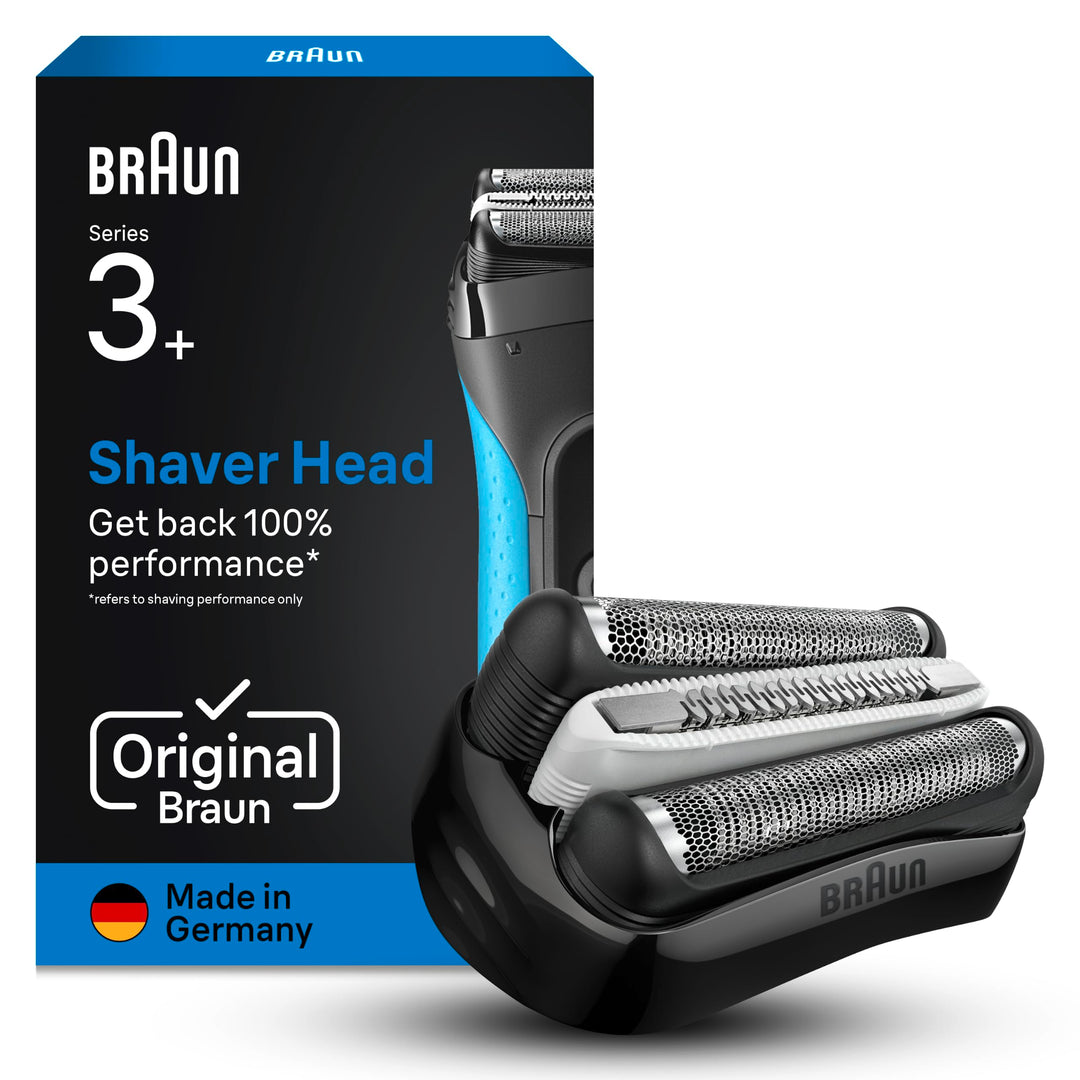 Braun Series 3+ Elektrorasierer Scherkopf 32B – ORIGINAL Ersatzscherteil & Rasierer Zubehör – Made i