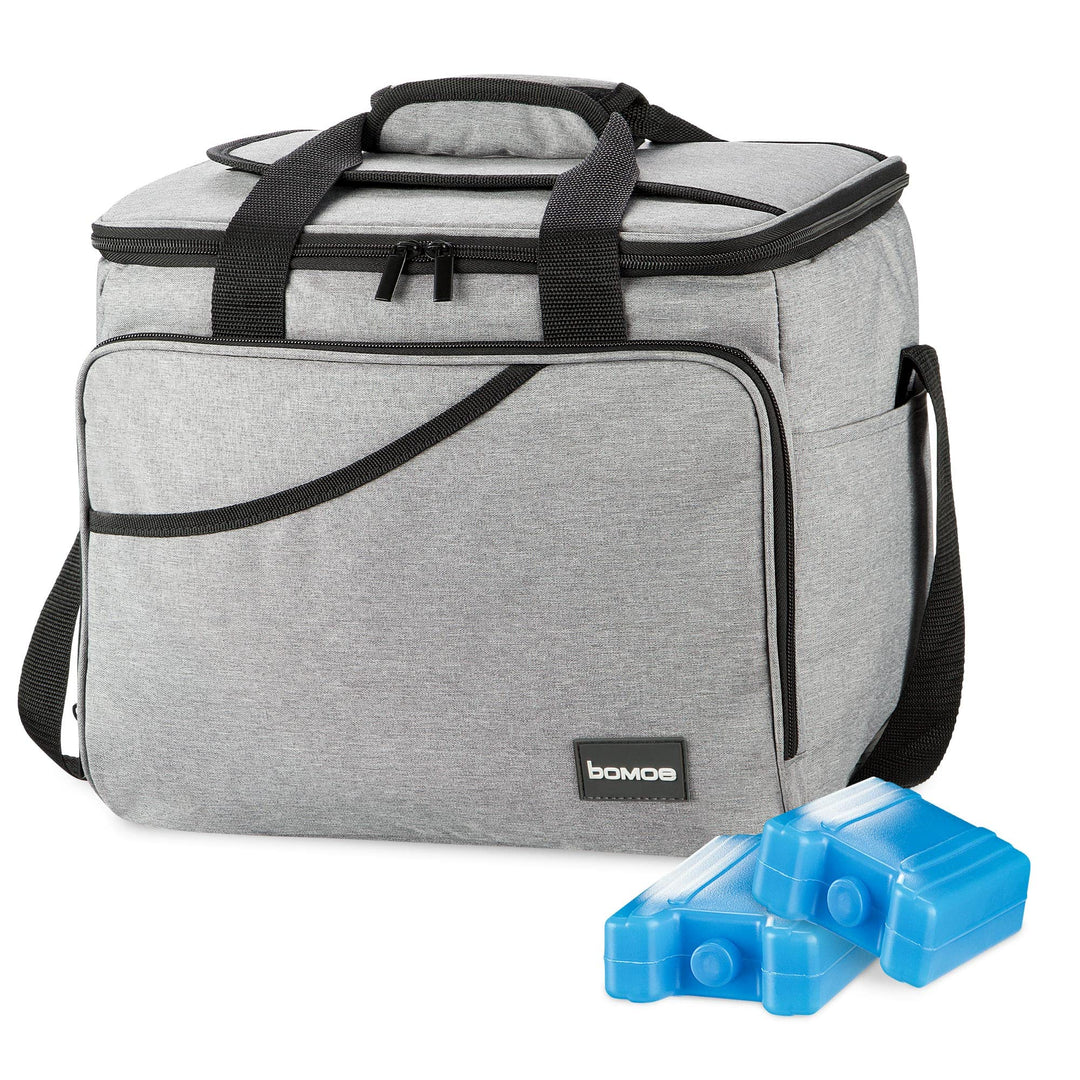 bomoe 25 Liter Kühltasche faltbar - Kühlbox inkl 2X Kühlakkus - Outdoor Isoliertasche mit 16h Kühlfu