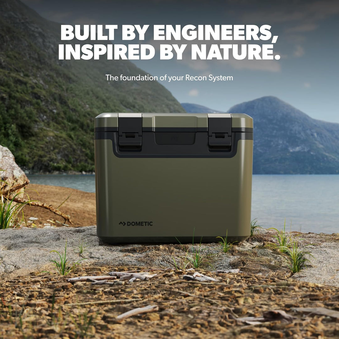 Dometic Recon Kühlbox Mittel - Stapelbare Passive Kühlbox 41L - Leichte und Robuste Thermobox - Wass