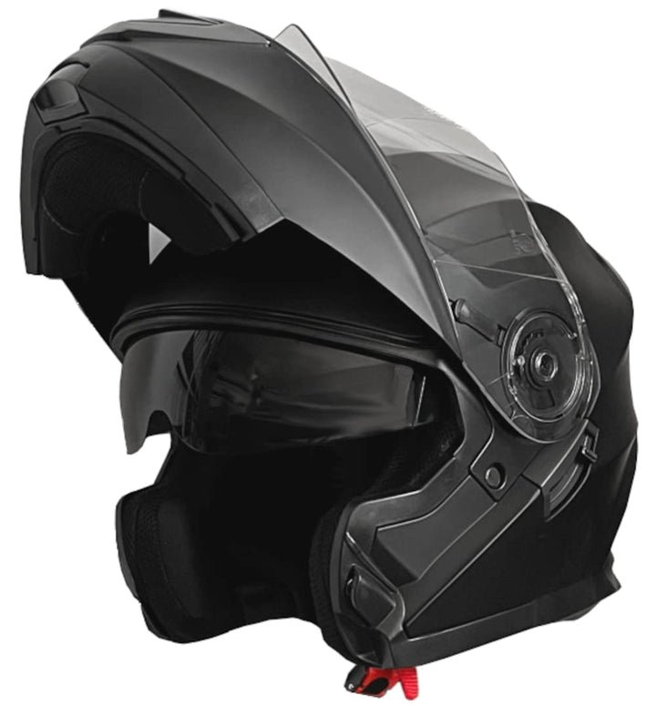 Klapphelm Integralhelm Helm Motorradhelm RALLOX 910 schwarz/matt mit Sonnenblende (XS, S, M, L, XL)