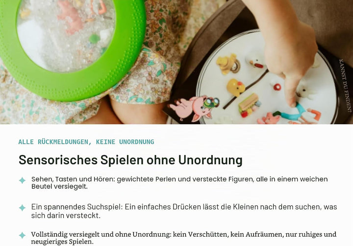 Jellystone Designs, Peekaboo Bag Farm sensorisches Spiel für Kinder, hilft bei der sensorischen und